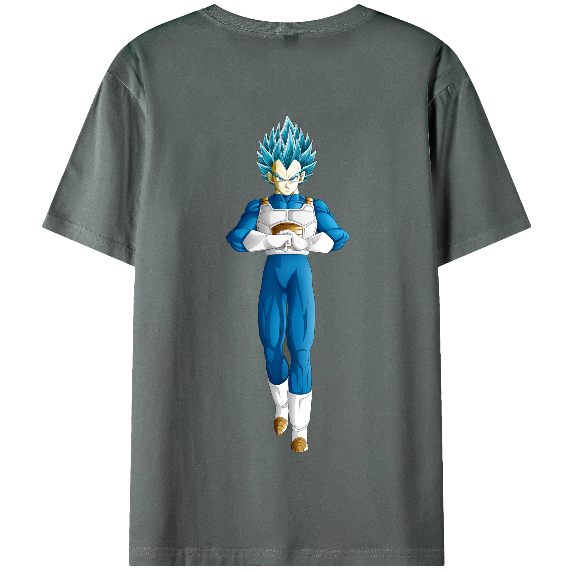 （画像用） ドラゴンボール ベジータ四世（Bejīta Yonsei）DRAGON BALL Vegeta IV 綿100％半袖Tシャツ（背面プリント）